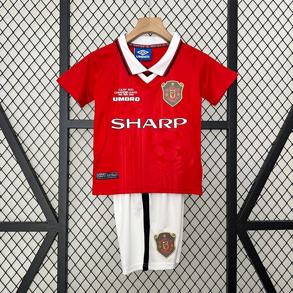 Camiseta Manchester United Primera equipo Niño Retro 1999 2000